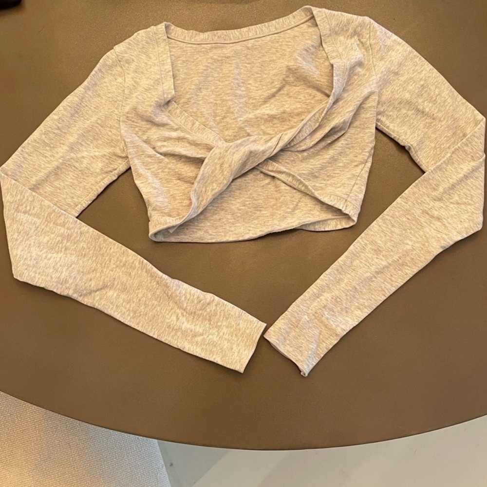 Skims XXS Heather grey Twisted crop